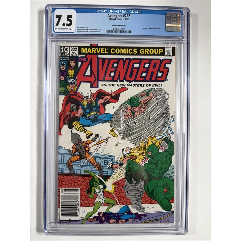 Avengers #222 Comic Book CGC 7.5